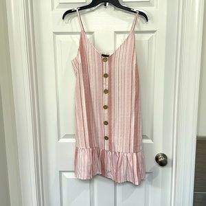Pink striped sundress